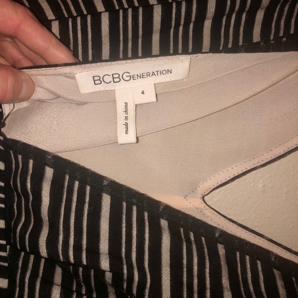 BCBGeneration Black & Cream Colored Dress - Picture 4 of 10